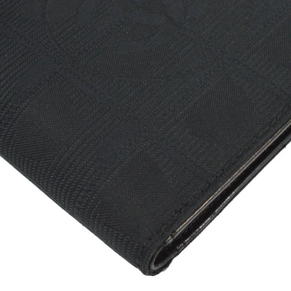 Chanel Travel Line Bifold Wallet Purse Black